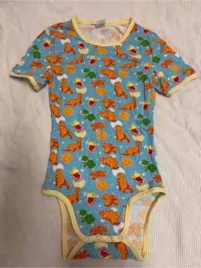 ODU Dino nuggets adult onesie